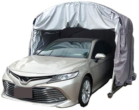 XNYXLPP Abri d'auto entièrement Automatique avec télécommande, auvent Pliable hydraulique pour Voiture résistant aux intempéries, abri d'auto Mobile en Acier Inoxydable (Gray)