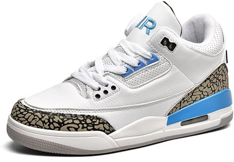 Herren Air 3 Retro High-top Basketballschuhe Damen Shoes Mode Sport Sneaker Studenten Anti-Rutsch Jungen Mädchen mit Luftpolster Sportschuhe
