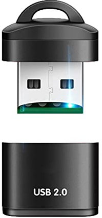 Adattatore per lettore di schede, lettore di schede USB 2.0, in lega di alluminio, interfaccia per schede di memoria s d TF, adattatore leggero per slot per schede di memoria, lettore di