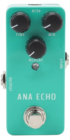 Analoges Delay-Pedal mit True Bypass, Gitarreneffektpedal für | Rutschfeste Gummiauflage für Stabilität, drei intuitive Regler für präzise Echo-Steuerung, warme bandähnliche