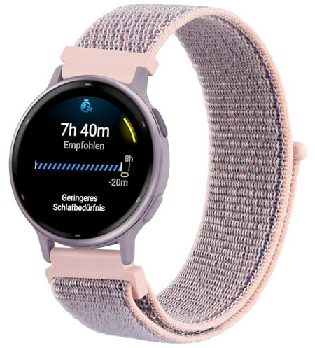 AK für Garmin Vivoactive 5 Armband/Vivoactive 3 Armband, 20mm Quick Release Nylon Ersatzarmband für Garmin Vivoactive 5/Vivoactive 3/Forerunner 55/245/645 Damen Herren