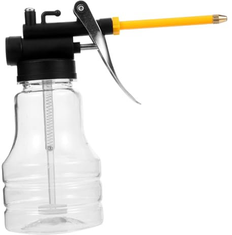 Mikinona Pompe à Huile Manuelle avec Bec Verseur pour Lubrification Automobile Et Machines Niveau Visible Buse Étroite pour Zones Difficiles Accès