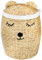 Heimtrend Aufbewahrungskorb/Spielzeugkorb/Wäschekorb geflochten [mit Deckel] - groß rund natur beige - Wasserhyazinthe Rattan - Wohnzimmer Kinderzimmer Schlafzimmer - Bär - Jetzt wählen