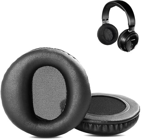 HAIZEEN Coussinets Auriculaires Compatibles avec Thomson WHP3001BK Casques Coussin de Remplacement (Cuir de Protéine/Mousse à Mémoire)