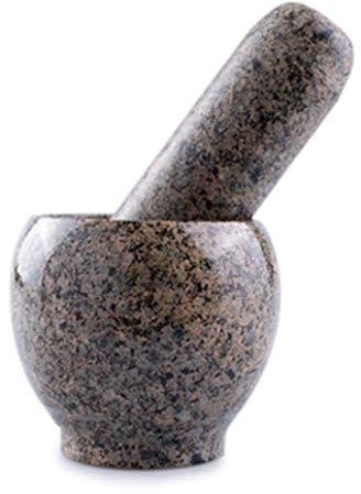 Mortero Piedra Rústica Natural, Prensa Molinillo Ajo Mortero Estilo Antiguo Mortero Doméstico Molinillo Especias Hierbas para Guacamole, Especias y Ajo,S