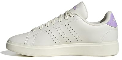 adidas Damen Advantage 2.0 Shoes, Off White/Off White/Powder Plum, 41 1/3 EU
