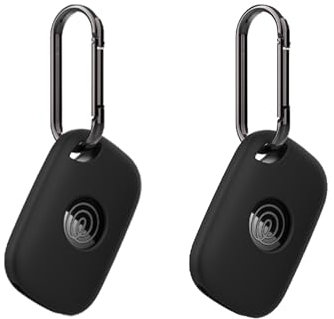 Case for Tile by Life360 Pro (2024) Bluetooth Tracker, Soft Silicone Protective Portable Scratch Shock Resistant，2 Pack Black.