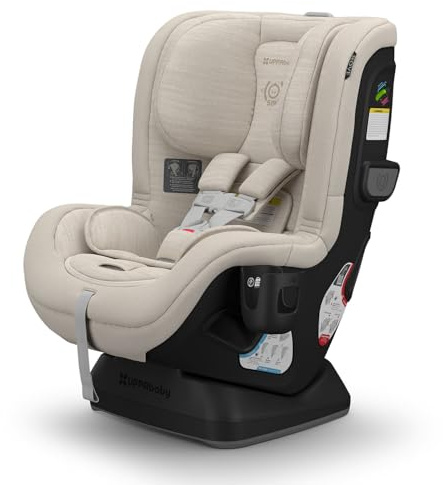 UPPAbaby Rove Convertible Car Seat - 2-in-1 Rear + Forward Facing - Quick + Secure 3-Step Install - Intuitive Safety Technology + Comfort Features - Cup Holder Included - Kavneer (Almond Mélange)