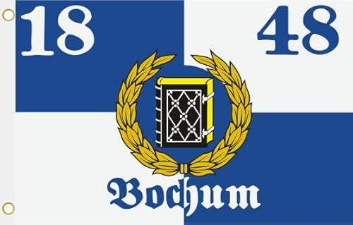 U24 Flagge Fahne Bochum 1848 Wappen Hissflagge 90 x 150 cm