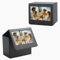 HIYQIN Photo Storage Box for Instax Wide/Polaroid Now+/I-Type/OneStep2 Instant Film, 3.5x4.25” Photo Holder fits for Fujifilm Instax Wide 400/300 Wide Picture Display - Black
