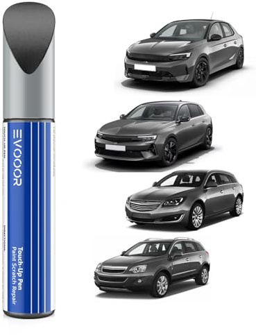 EVOOOR (Z177/177 Gris Carbone Met Réparation de peinture automobile pour Opel, Réparation des rayures sur les voitures, Solution rapide et facile pour la réparation
