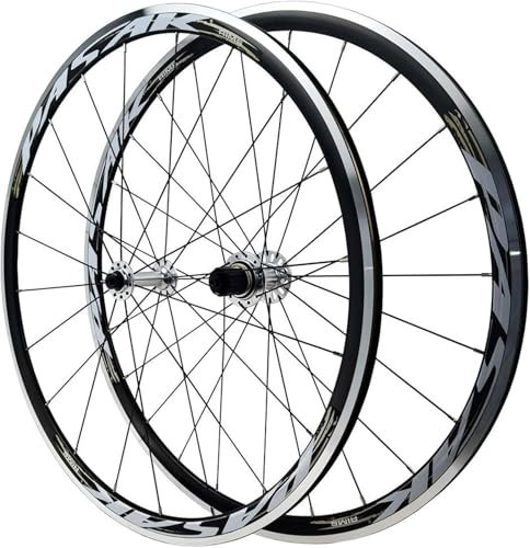 Rennrad-Laufradsatz 700C Aluminiumlegierung Doppelwandige Felgen 30Mm Tiefe 20/24 Löcher Lager Naben C/V-Bremsen QR-100/130Mm Cyclocross-Laufradsatz Fahrrad Rad Für 7-12 Gang E