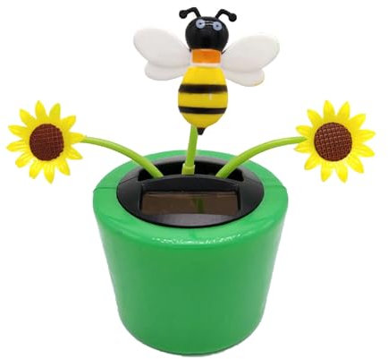 Fiores Oscillante Danzantes Ad Energia Solare, Fiori Danzanti Giocattolo Da Cruscotto Per Auto Solare, Fiores Di Ballo A Sfondatura, Ornamenti Per Auto A Testa