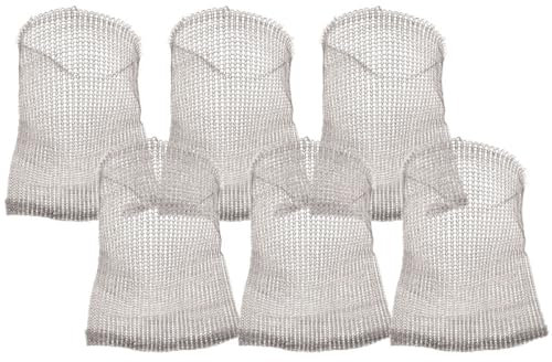 VANZACK 6stücke Teiliges Edelstahl Wurzelschutznetz Feinmaschig Pflanztaschen Für Gartenpflanzen Wühlmausschutz Robuster Drahtkorb Draußen Langlebig