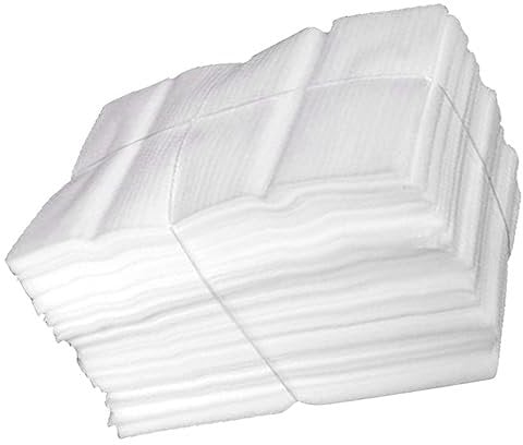Homoyoyo 100pcs Foam Wrap Bags for Packing Cushion Wrap for Dishes Glasses Kitchenware and Collectibles Shockproof Foam Packaging Material
