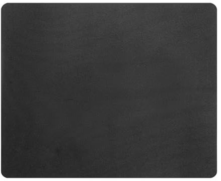 wilcractk Tapis de Souris Mousepad de Bureau, Ultra Mince Base en Caoutchouc Antidérapante, Tapis Souris Surface Lisse, Idéal pour Ordinateur Portable Travail 21 x 18 cm (Noir)