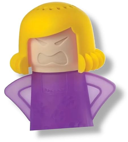 ANGRY MAMA Mikrowellenreiniger - Mikrowelle Dampfreiniger Küchenreiniger Figur LILA - reinigt & desinfiziert mit Wasser & Essig alle Mikrowellen | ChimpTools