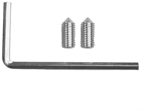 Set di viti di fissaggio per WC sospesi a parete, kit di montaggio con bulloni e tasselli in plastica, preblocco automatico per una facile installazione, nero e bianco (bianco)