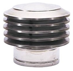 Lamellenhaube Lamellenaufsatz Lamellenhut Kamin Edelstahl Hut Schornsteinabdeckung Schornsteinaufsatz Schornsteinhut Kaminabdeckung Kaminaufsatz Kaminhut Kaminlamellenaufsatz (130 mm)