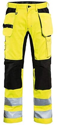 Blaklader 15521811 Hochsichtige Hose mit Stretch, gelb/ schwarz, grootte C54