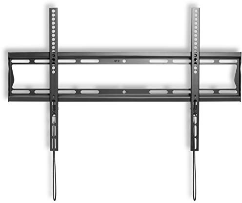 iTECH PLB60 Fixed Wall Mount Bracket for TVs 37”-80” Low Profile Flat To Wall with Strong Steel Construction and Post Installation Adjustment, Universal brand compatibility