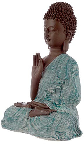 Puckator BUD349 Thai Buddha Braun, Weiß und Türkis - Erleuchtung