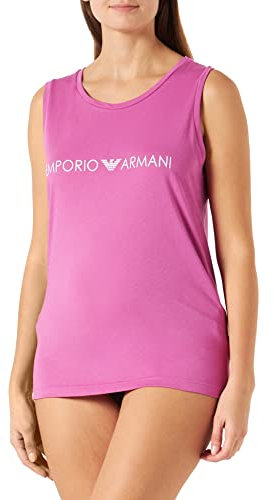 Portfolio Women's Tank Sustainable Logo Mix Cotton Vest, Azalea, S UK