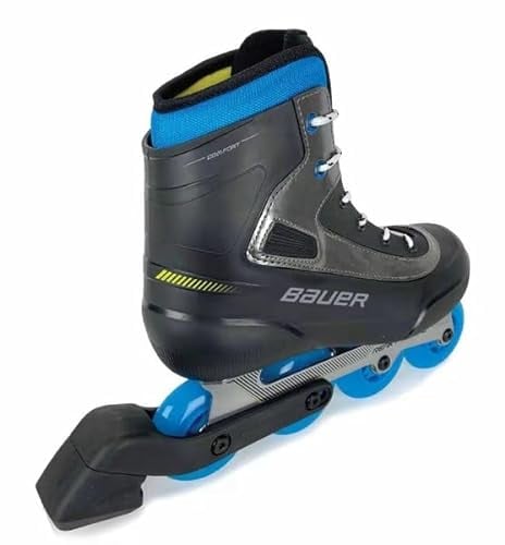 BAUER Rec Inline Skate Coaster Junior + Senior, Größe:M8/W9 (EU 42), Weite :R = Regular