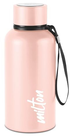 Milton Aura 500 Thermosteel Bottle, 520 ml, Beige | 24 Hours Hot and Cold | Easy to Carry | Rust Proof | Leak Proof | Tea | Coffee | Office| Gym | Home | Kitchen | Hiking | Trekking | Travel Bottle