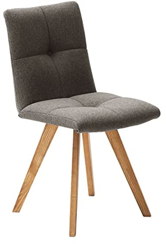HOMELIV. Herbs Stuhl, 43x56x84 cm in Graubraun, gemütlicher Esszimmerstuhl in modernem Design für Ihren Wohnbereich