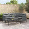 Yolola Ecksofa Lounge Gartenmöbel Ecklounge Ecksofa Gartengarnitur Balkon Klein Sitzgruppe Outdoor Sofa Garten Terrasse Outdoor Anthrazit