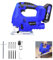 Cordless Jigsaw, Battery Powered Electric Jigsaw Tool with 1500mAh Battery, Electric Jigsaw with Saw Blades, 3000 SPM Jig-Saw Tool 0-45° Bevel Cutting Angle, Jigsaw for Wood Metal Cutting