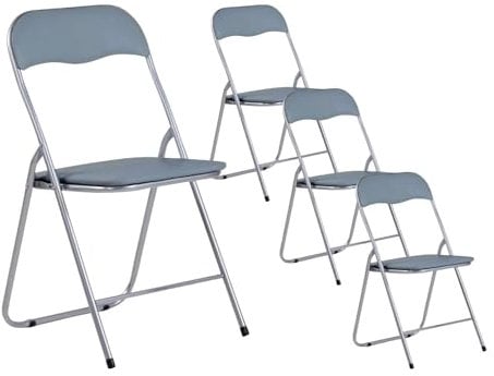 Pack 4 Sillas Plegables Acolchadas Basic 44x46x79cm 7house