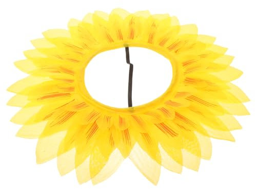ifundom Mütze für Kleinkinder Kopfbedeckung mit gelber hochzeitsdeko Stirnband Partyzubehör Requisiten für Sportspiele Blumen Sonnenblume verrücktes Kleid Partybedarf Fräulein Hut