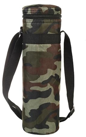 ieron Sac de transport isotherme pour bouteille avec sangle pour ranger les boissons, les voyages, les pique-niques - Camouflage, Sac de transport pour bouteille, Sac de transport pour bouteille