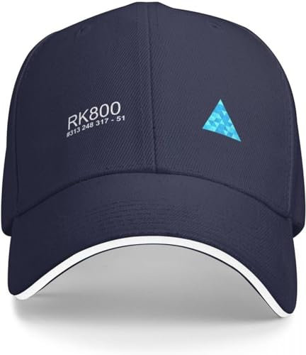 GeRRiT Baseballkappe Hip Hop Sonnenhut Connor Rk800 Detroit Become Human 13 Girls Trending S Hot Trend S Baseballkappe Strandhut Kinderhut Luxuriöses Geburtstagsgeschenk für Männer Frauen
