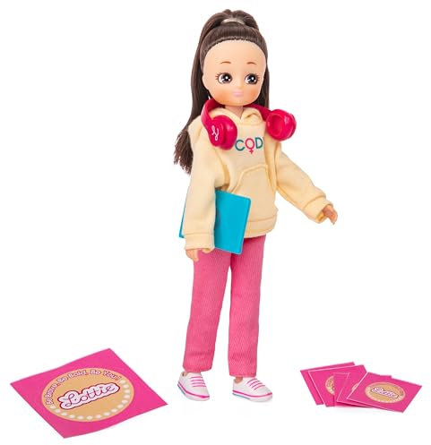 Lottie Coder Girl Puppe mit Laptop und technischem Zubehör