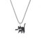 MYYCYCV Necklace pendant Knife cat necklace men's and women's personality simple couple student creative pendant gift
