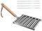 MARMODAY Rollwurst Rack Wurst Roller Rack Edelstahl Wurst Roller Hot Dog Grill Geeignet für Familientreffen, Partys, Grillen, Rutschfester Massivholzgriff mit 4 Prod