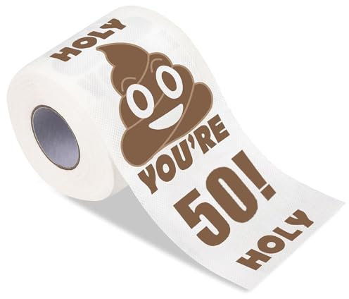 Bamyli 1 Pcs Funny Toilet Roll, Funny Toilet Paper, Toilet Roll Funny, Novelty Toilet Paper, Personalised Toilet Roll 50th Birthday Gifts