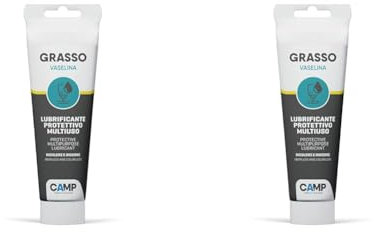 Camp GRASSO VASELINA, Grasso di vaselina tecnica, Purissimo, Incolore e inodore, Lubrifica e protegge, 150 ml (Confezione da 2)