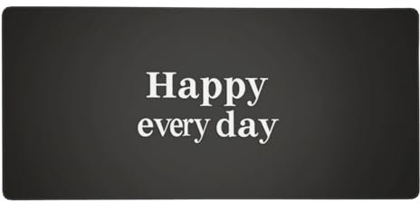 Tapis de Souris Chanceux XXL 900x400x3 mm,Heureux Tapis de Souris Gamer,Grand Tapis de Souris avec Bords Cousus,Surface Lisse et Base en Caoutchouc Anti-dérapant,Accessoire Bureau pour Maison-LG806