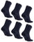 DANISH ENDURANCE Chaussettes en Coton Premium, Homme Femme, 6 Paires Bleu Marine 39-42