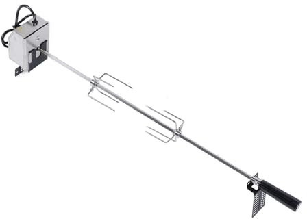 Kit girarrosto universale for griglie, griglia for barbecue elettrica con capacità di carico di 33 libbre con motore, asta esagonale for spiedo da 36 pollici, kit for grigliare automatico in acciaio i