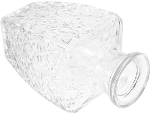 Cabilock Bouteille Verre à Vin Vintage avec Motif Relief Conteneur Élégant pour Boissons Carafe à Whisky pour Décoration Et Stockage De