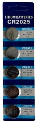 Sivitec 5x CR2025 Lithium Batteries 3V for Car Remotes, Watches, Digital Scales, 5pcs (5)