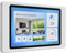 Cleverstation Tablet Wandhalterung für Apple iPad Pro 13 Zoll (M4/7 Gen, 2024) - Schraubmontage-Rahmen Wandhalter - Weiß