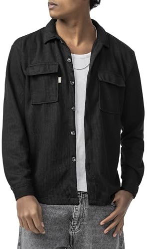 Redbridge by Spruce - Overshirt mit Strukturstoff Lässiges Hemd Oversized für Freizeit und Streetwear