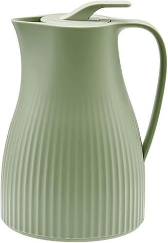 Stainless Steel Thermal Coffee Carafe, with Glass Liner Thermos Bottle Camping Thermos Bottle Insulated Carafe for Tea, Water, Coffee, Iced Drinks(Green)