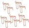 VICASKY 10pcs Wudu Nail Rings Metal Nail Rings French Manicure False Press Manicure Decorations Fingertip Removable Accessories Art Tools